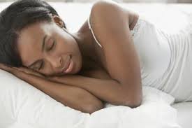 black woman sleeping